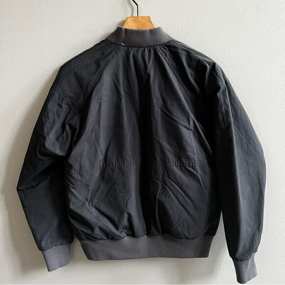 Merrell NWT Trailhead Insulated Reversible Bomber Jacket Size Small Black Grey - Picture 2 of 15